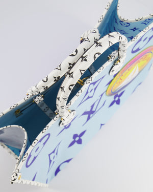 Louis Vuitton Limited Edition Blue and White Forte Dei Marmi On The Go GM Tote Bag RRP £2,590