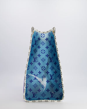 Louis Vuitton Limited Edition Blue and White Forte Dei Marmi On The Go GM Tote Bag RRP £2,590