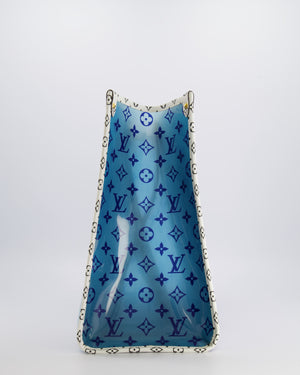 Louis Vuitton Limited Edition Blue and White Forte Dei Marmi On The Go GM Tote Bag RRP £2,590