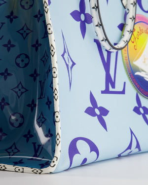 Louis Vuitton Limited Edition Blue and White Forte Dei Marmi On The Go GM Tote Bag RRP £2,590