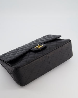 *FIRE PRICE* Chanel Black Jumbo Classic Single Flap Bag in Caviar Leather with Gold Hardware