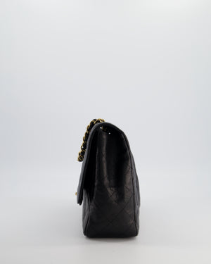*FIRE PRICE* Chanel Black Jumbo Classic Single Flap Bag in Caviar Leather with Gold Hardware