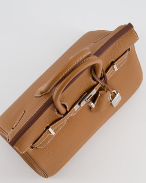 *HOT* Hermès Birkin 25 Retourne Bag in Gold Togo Leather with Palladium Hardware