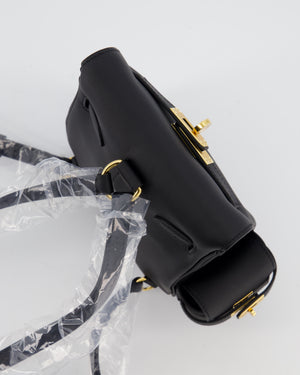 *RARE* Hermès Kelly Jump Backpack Bag in Noir Swift Leather with Gold Hardware