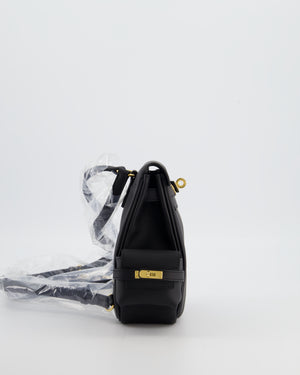 *RARE* Hermès Kelly Jump Backpack Bag in Noir Swift Leather with Gold Hardware