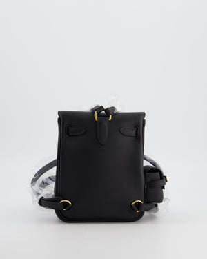 *RARE* Hermès Kelly Jump Backpack Bag in Noir Swift Leather with Gold Hardware