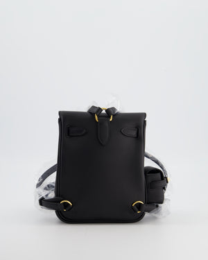 *RARE* Hermès Kelly Jump Backpack Bag in Noir Swift Leather with Gold Hardware