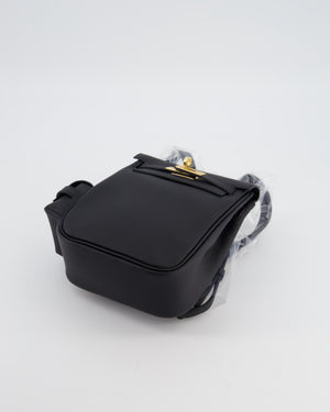 *RARE* Hermès Kelly Jump Backpack Bag in Noir Swift Leather with Gold Hardware