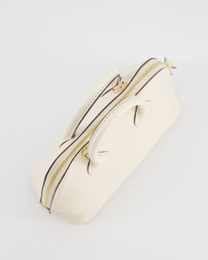*HOT* Hermès Mini Bolide in Nata Chevre Mysore Leather with Gold Hardware
