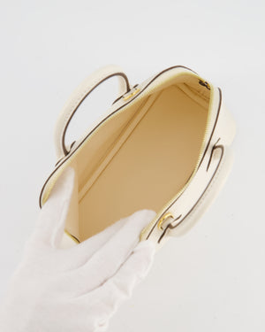 *HOT* Hermès Mini Bolide in Nata Chevre Mysore Leather with Gold Hardware