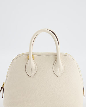 *HOT* Hermès Mini Bolide in Nata Chevre Mysore Leather with Gold Hardware