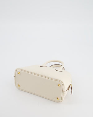 *HOT* Hermès Mini Bolide in Nata Chevre Mysore Leather with Gold Hardware