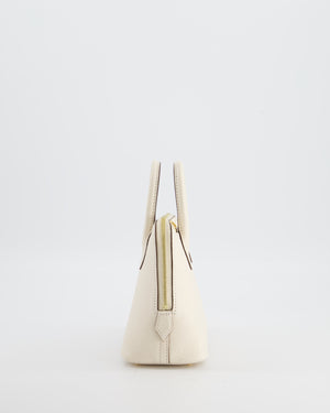 *HOT* Hermès Mini Bolide in Nata Chevre Mysore Leather with Gold Hardware