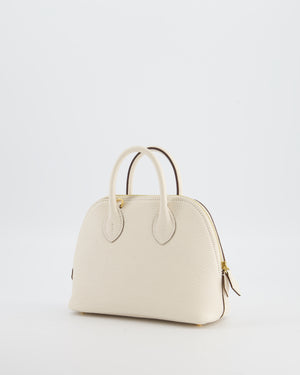 *HOT* Hermès Mini Bolide in Nata Chevre Mysore Leather with Gold Hardware