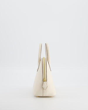 *HOT* Hermès Mini Bolide in Nata Chevre Mysore Leather with Gold Hardware