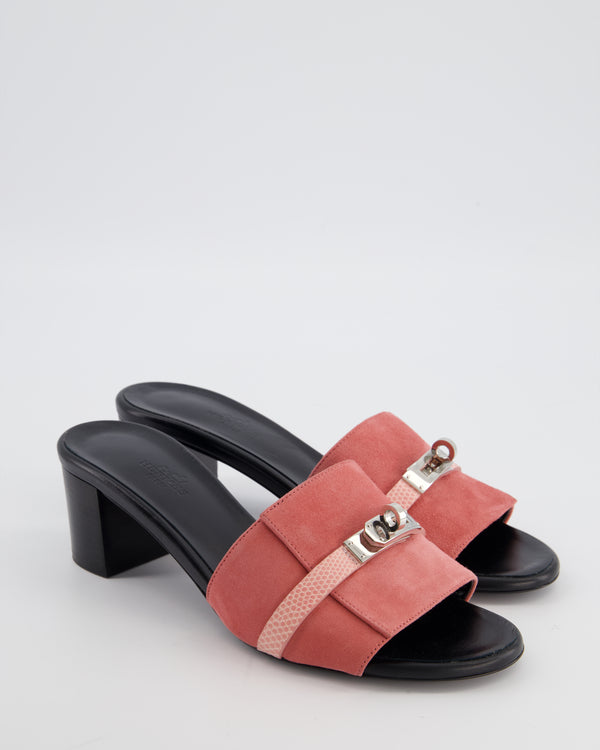 Hermès Gigi 50 Sandals in Rose De Venise/Rose Jeva Size EU 39