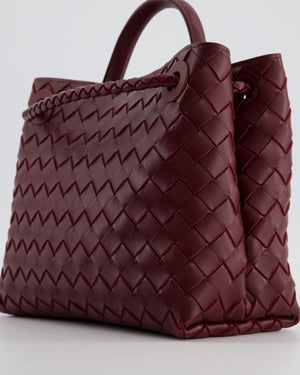 Bottega Veneta Small Andiamo Bag in Barolo Intrecciato Leather with Gold Hardware RRP £3,460