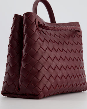 Bottega Veneta Small Andiamo Bag in Barolo Intrecciato Leather with Gold Hardware RRP £3,460