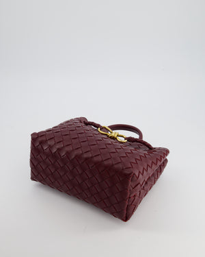 Bottega Veneta Small Andiamo Bag in Barolo Intrecciato Leather with Gold Hardware RRP £3,460