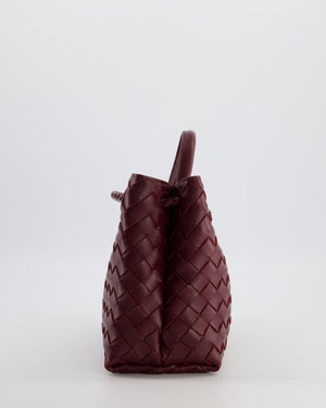 Bottega Veneta Small Andiamo Bag in Barolo Intrecciato Leather with Gold Hardware RRP £3,460