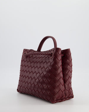 Bottega Veneta Small Andiamo Bag in Barolo Intrecciato Leather with Gold Hardware RRP £3,460
