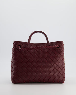 Bottega Veneta Small Andiamo Bag in Barolo Intrecciato Leather with Gold Hardware RRP £3,460
