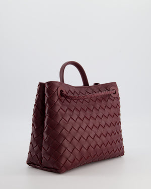 Bottega Veneta Small Andiamo Bag in Barolo Intrecciato Leather with Gold Hardware RRP £3,460
