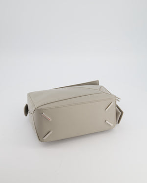 *NEW MODEL* Loewe Grey Small Featherlight Puzzle Bag in Nappa Lambskin Leather with Silver Hardware & Charm RRP £3,250