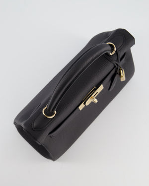 *RARE* Hermès Kelly 28 Retourne Bag in Noir Togo Leather with Permabrass Hardware