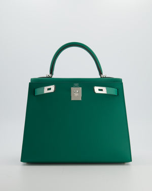 Hermès Kelly 28 Sellier Bag in Vert Vertigo Epsom Leather with Gold Hardware