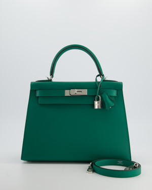 Hermès Kelly 28 Sellier Bag in Vert Vertigo Epsom Leather with Gold Hardware