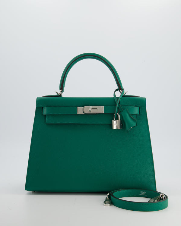 Hermès Kelly 28 Sellier Bag in Vert Vertigo Epsom Leather with Gold Hardware