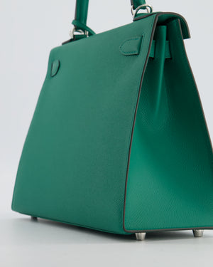 Hermès Kelly 28 Sellier Bag in Vert Vertigo Epsom Leather with Gold Hardware