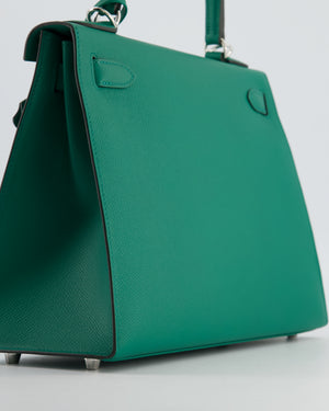 Hermès Kelly 28 Sellier Bag in Vert Vertigo Epsom Leather with Gold Hardware