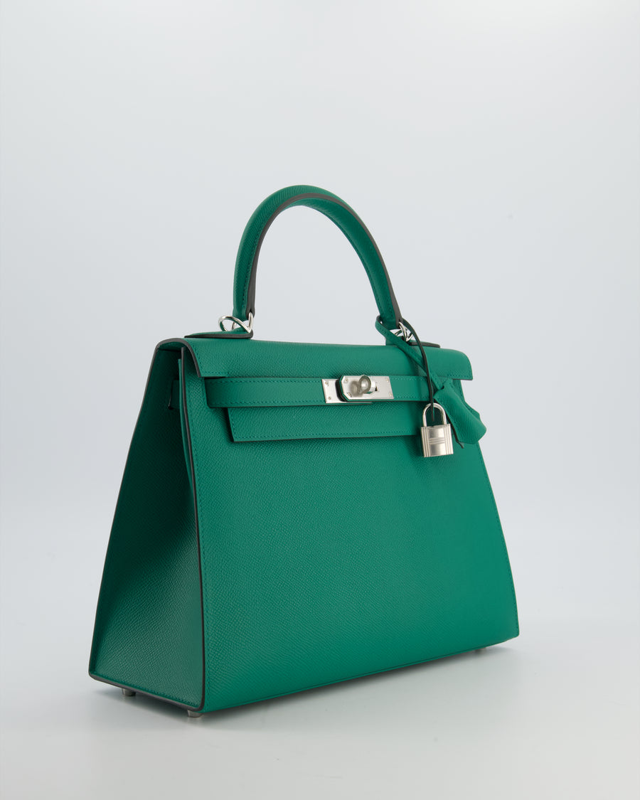 Hermès Kelly 28 Sellier Bag in Vert Vertigo Epsom Leather with Gold Hardware