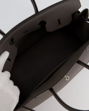 Hermès Birkin 35 Retourne Bag in Gris Etain Togo Leather with Palladium Hardware