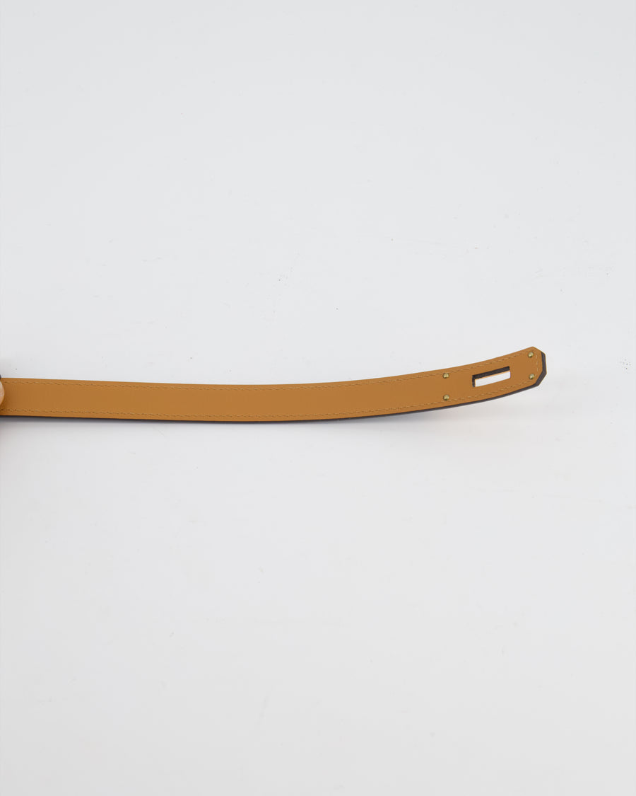 Hermès Kelly 18 Belt in Noir Epsom Leather with Rose Gold Hardware RRP £990