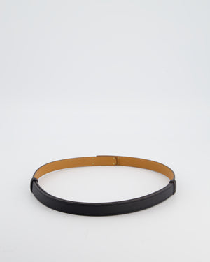 Hermès Kelly 18 Belt in Noir Epsom Leather with Rose Gold Hardware RRP £990