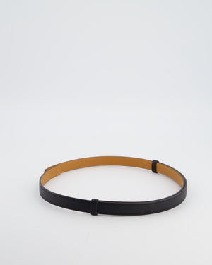 Hermès Kelly 18 Belt in Noir Epsom Leather with Rose Gold Hardware RRP £990