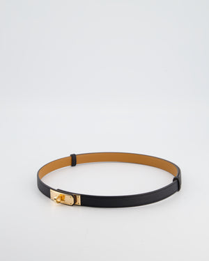 Hermès Kelly 18 Belt in Noir Epsom Leather with Rose Gold Hardware RRP £990