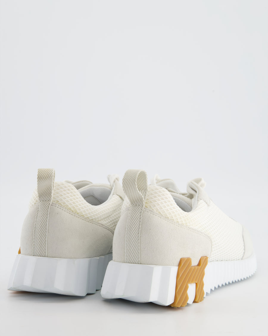 Hermès White Trainers with H Logo Sole Details Size EU 41 RRP £780