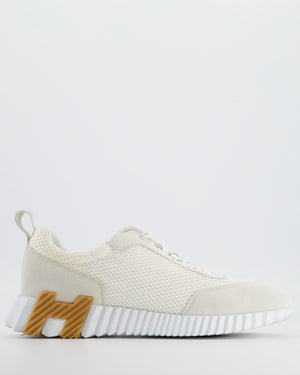 Hermès White Trainers with H Logo Sole Details Size EU 41 RRP £780