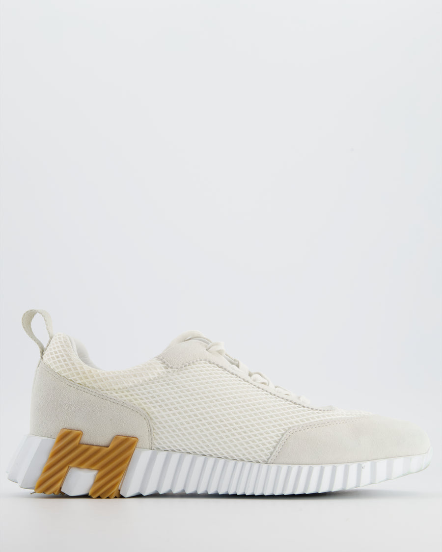 Hermès White Trainers with H Logo Sole Details Size EU 41 RRP £780