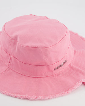 Jacquemus Pink Le Bob Artichaut Bucket Hat with Adjustable Drawstring