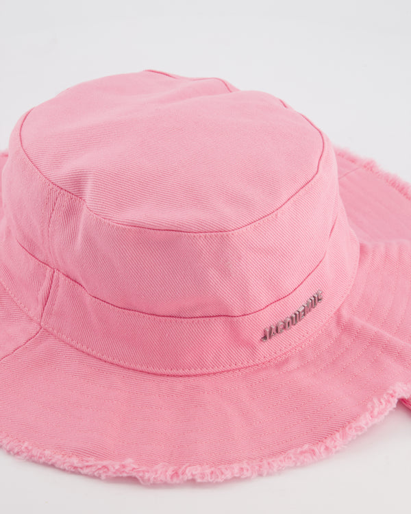 Jacquemus Pink Le Bob Artichaut Bucket Hat with Adjustable Drawstring