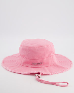 Jacquemus Pink Le Bob Artichaut Bucket Hat with Adjustable Drawstring