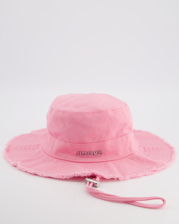 Jacquemus Pink Le Bob Artichaut Bucket Hat with Adjustable Drawstring