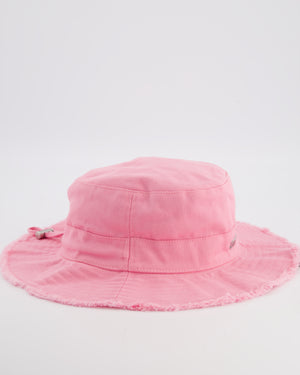 Jacquemus Pink Le Bob Artichaut Bucket Hat with Adjustable Drawstring