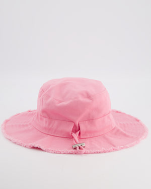Jacquemus Pink Le Bob Artichaut Bucket Hat with Adjustable Drawstring