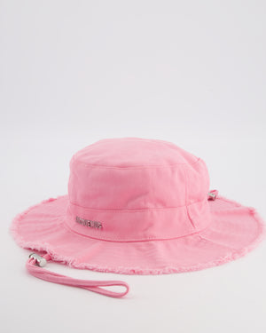 Jacquemus Pink Le Bob Artichaut Bucket Hat with Adjustable Drawstring